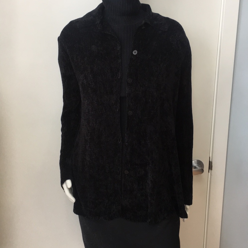 DKNY BLACK SWEATER M/L